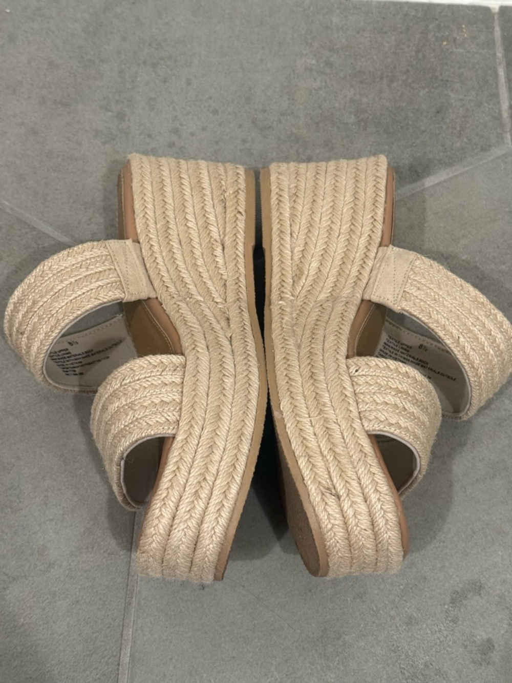 Universal Thread - Double Strap Espadrille Platform Wedge Sandals
